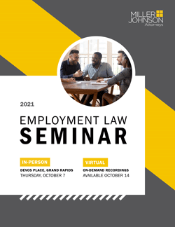2021 Employment Law Seminar brochure