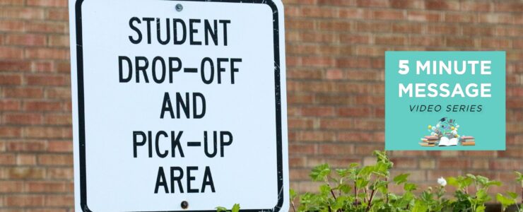 Student Drop-Off Sign