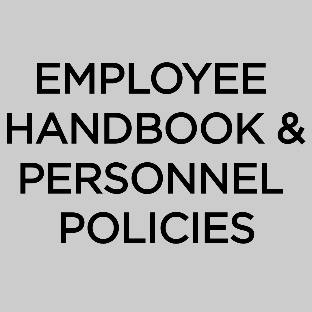 Employee Handbook and Personnel Policies